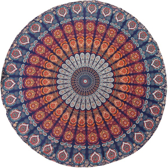 Boho Tapestry Patterned Beach/Yoga Mat/Bedspread for Living Room/Dorm/Couch - Picture 7 of 9